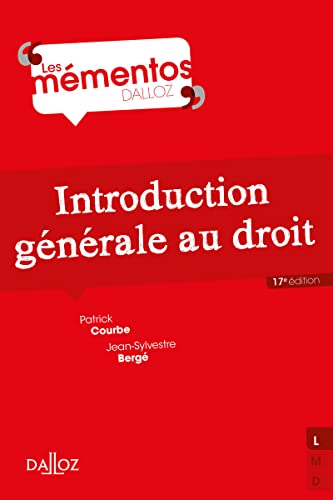 Introduction générale au droit. 17e éd.