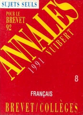 Annales du Brevet, 1991