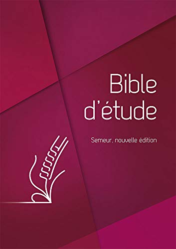 Bible d'étude Semeur, nouvelle édition Couverture rigide rouge, tranche blanche