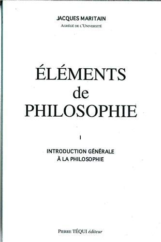 Eléments de philosophie.