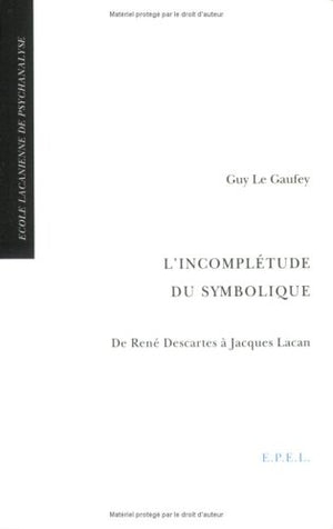 L'incomplétude du symbolique