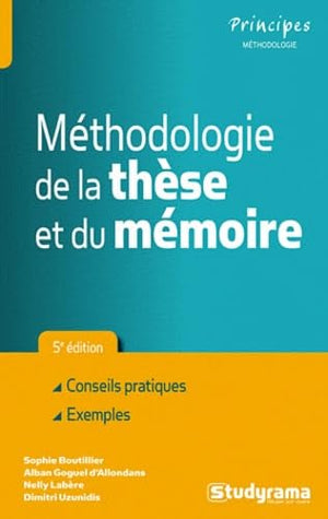 Méthodologie de la thèse et du mémoire