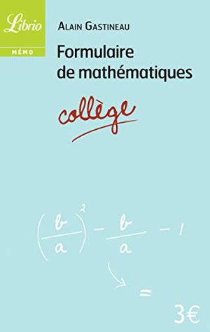 Formulaire de mathématiques Collège