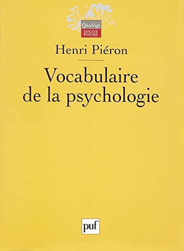 Vocabulaire de la psychologie