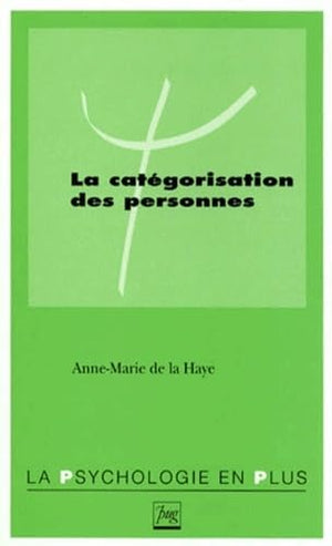 La catégorisation des personnes