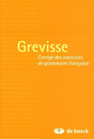 Corrigé des exercices de grammaire française