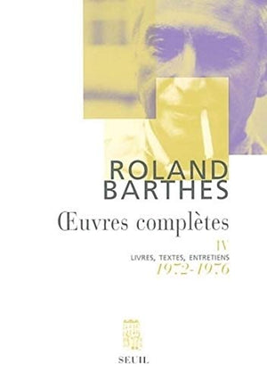 Oeuvres complètes (1972-1976)