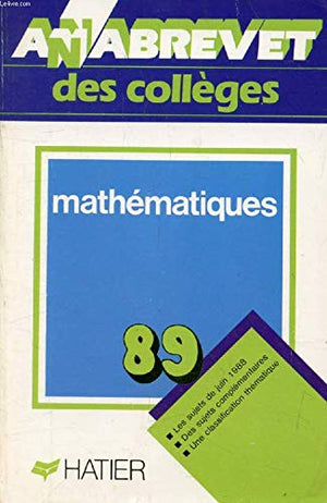 Annabrevet, brevet mathématiques, 1989