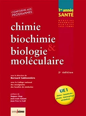 Chimie, biochimie & biologie moléculaire