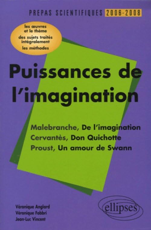 Puissances de l'imagination Malebranche-Cervantès-Proust