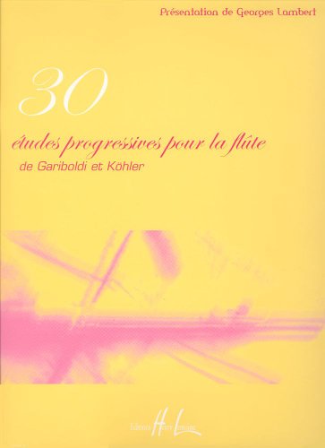Etudes progressives (30) --- flute
