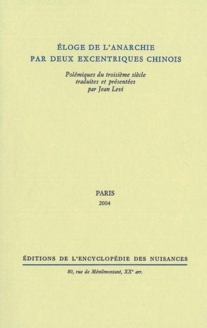 Eloge de l'anarchie par deux excentriques chinois