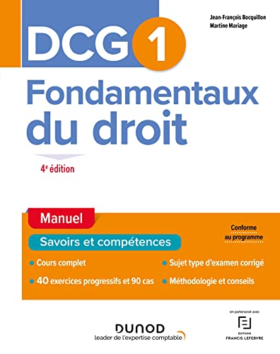 DCG 1 Fondamentaux du droit - Manuel 4e éd.