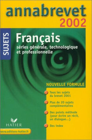 Français. Sujets 2002