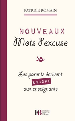 Nouveaux mots d'excuse