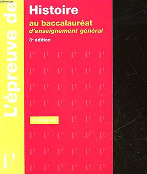 Histoire au baccalauréat d'enseignement général