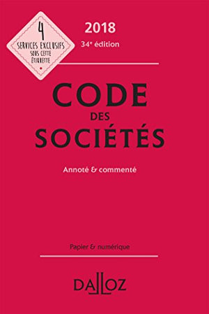 Code des sociétés, annoté et commenté