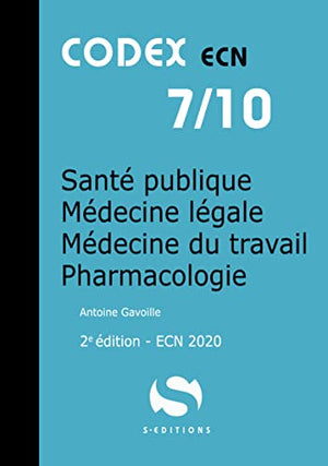 Santé publique - Médecine légale - Médecine du travail - Pharmacologie