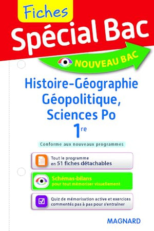 Spécial Bac Fiches Histoire-Géo, Géopolitique, Sciences Po 1re