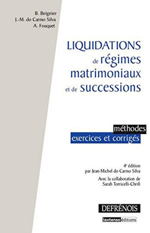 Liquidations de régimes matrimoniaux et de successions