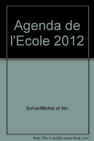 AED AGENDA DE L'ECOLE 2012