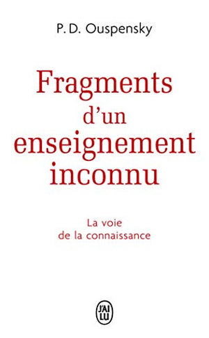 Fragments d'un enseignement inconnu