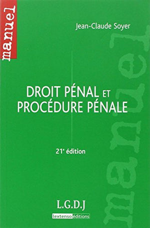 Droit pénal et procédure pénale