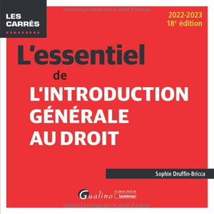 L'essentiel de l'introduction générale au droit