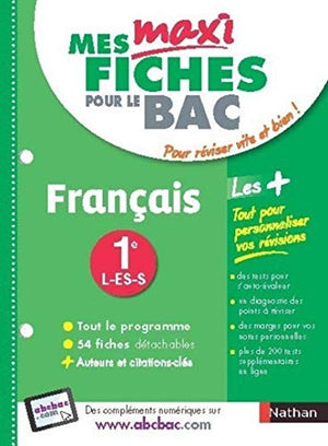 Mes maxi fiches français 1ère L-ES-S