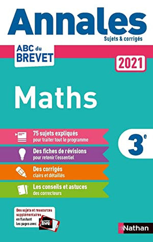 Annales ABC du Brevet 2021 - Maths 3e