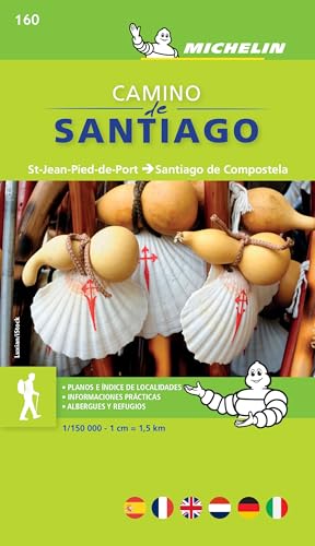 Carte Camino de Santiago - Saint Jean Pied de Port - Santiago de Compostella