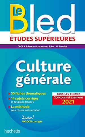 Bled Culture générale, examens et concours 2021