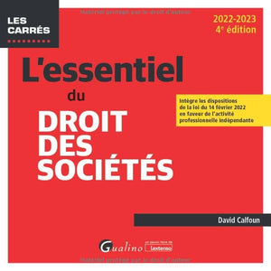 L'essentiel du droit des sociétés