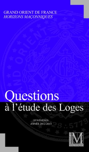 Questions à l'étude des loges n°1