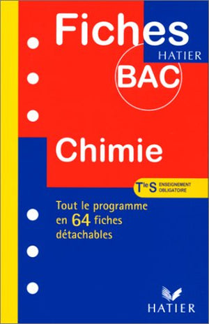 Chimie Terminales S. Enseignement obligatoire