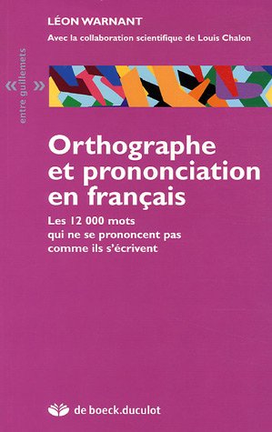 Orthographe et prononciation en français