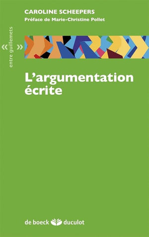 L'argumentation écrite