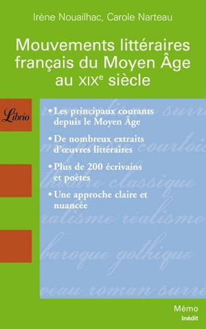 Mouvements littéraires français du Moyen Âge au XIXe siècle