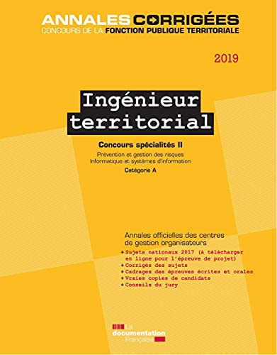 Ingénieur territorial 2019 - Concours specialités ii