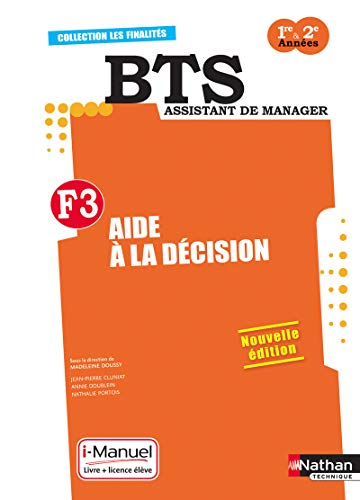Aide à la décision F3 BTS Assistant de manager 1e & 2e années