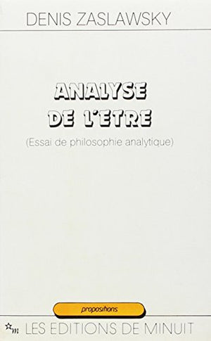 Analyse de l'être