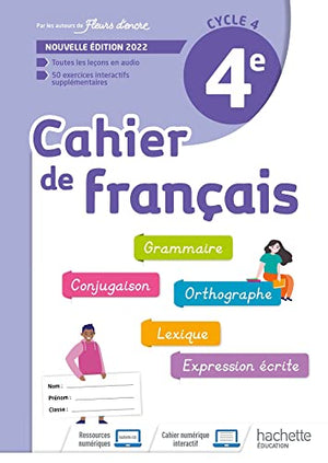 Cahier de français 4e