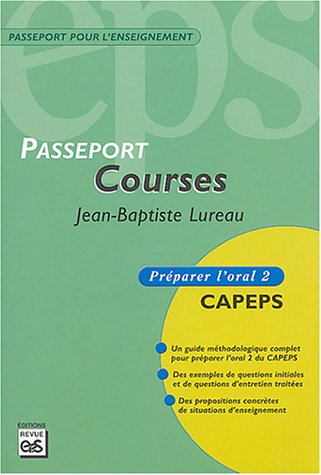 Courses: Préparer l'oral 2 CAPEPS