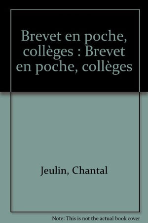 Brevet en poche, collèges