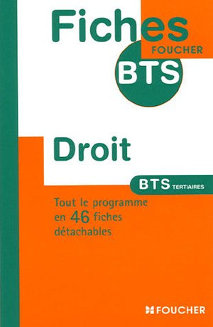 Droit BTS tertiaires