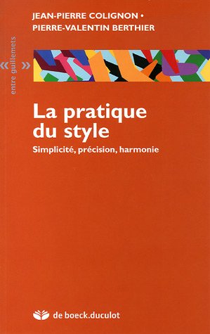 La pratique du style