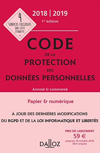 Code de protection des données personnelles annoté & commenté