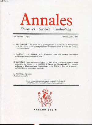 Annales : economies societes civilisations 46e annee n°2 1991 : la crise de la cosmographie à la fin de la renaissance.