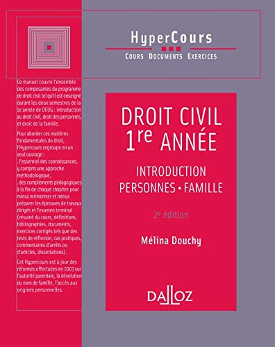 Droit civil 1ère année