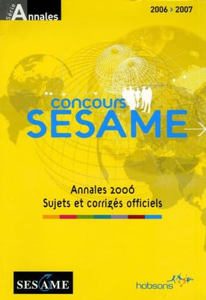 Concours SESAME: Annales, sujets et corrigés officiels